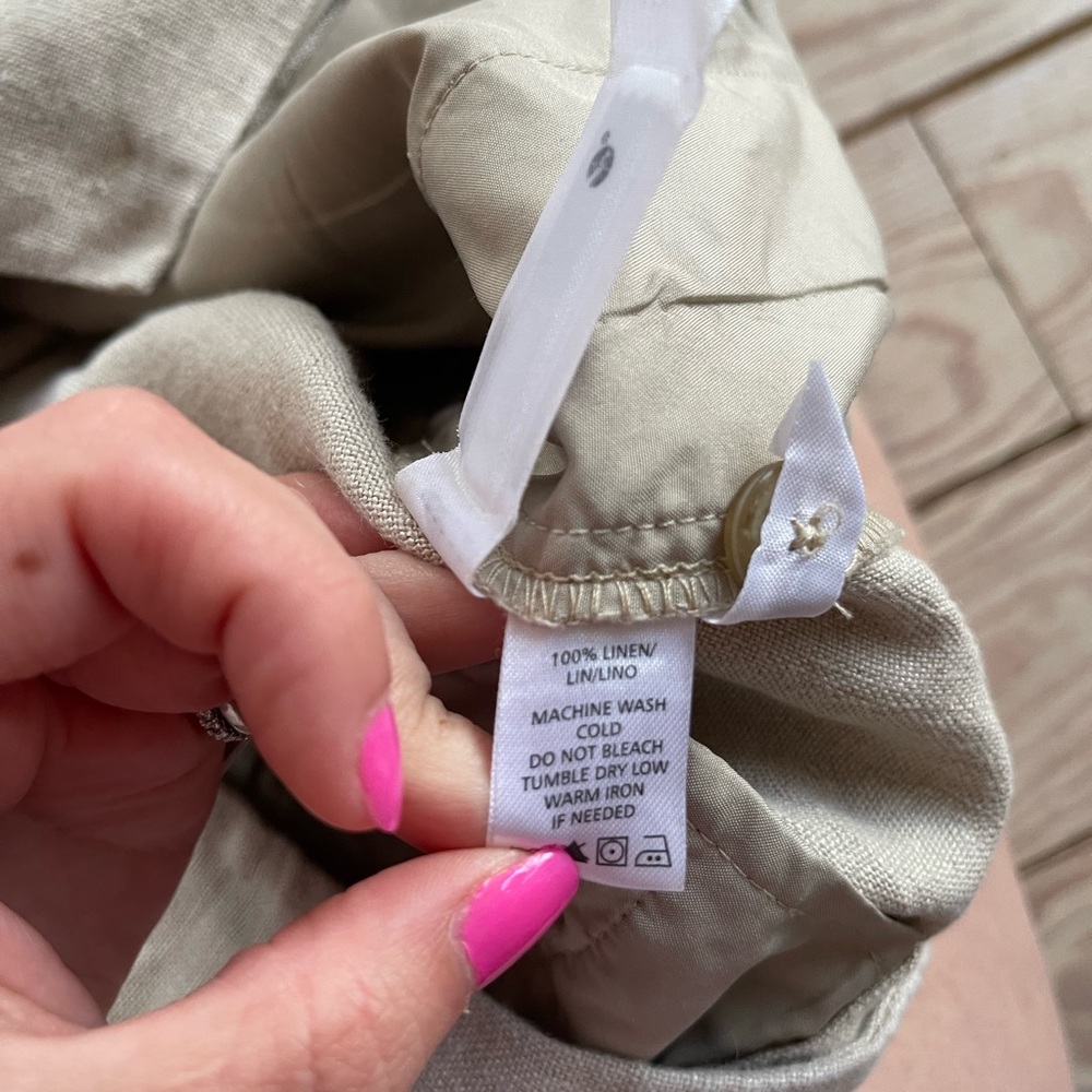 Loft Marisa pant 100% linen size 4 - Picture 3 of 4